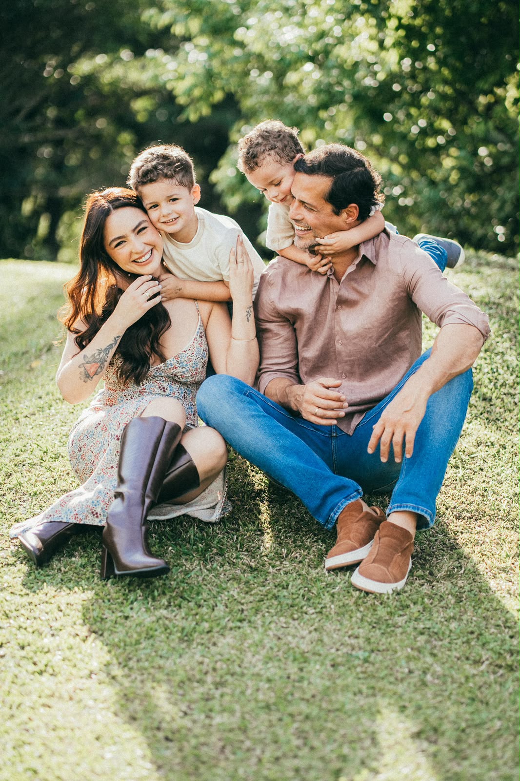 Jecyka, Rafael e seus filhos